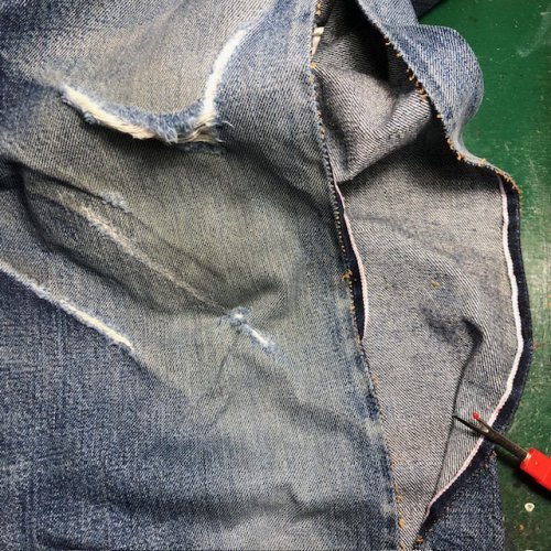 本日の修理品／シュガーケーン　スタンダードジーンズ