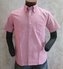 画像1: シュガーケーン　オックスフォード　ギンガムチェック　ボタンダウンシャツ