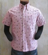 サンサーフ　フラガール　オックスフォードボタンダウンシャツ　ピンク