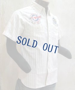 画像2: バズリクソンズ　エンブロイダリーシャツ　ヘリンボーンストライプ