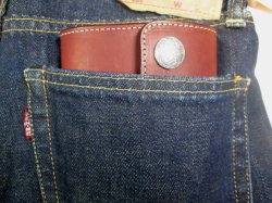 画像7: ファニー　グラブ　レッド　エングレーブコンチョ