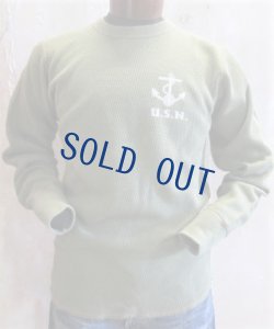 画像1: バズリクソンズ　 サーマルTシャツ　USN　オリーブ