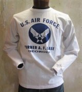 バズリクソンズ　 長袖Tシャツ　USAF　ホワイト