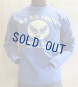 バズリクソンズ　 長袖Tシャツ　USAF　ブルー