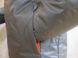 画像2: フェローズ　サーモライト　キルティングジャケット　セージ×オレンジ