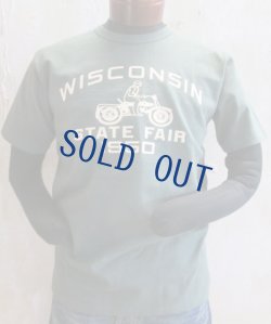 画像1: ダブルワークス　ヘビーウエイトTシャツ　WISCONSIN　グリーン