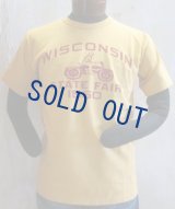 ダブルワークス　ヘビーウエイトTシャツ　WISCONSIN　オーカー