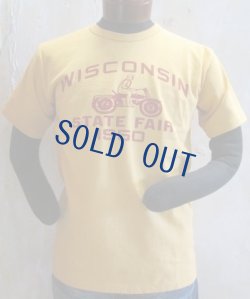 画像1: ダブルワークス　ヘビーウエイトTシャツ　WISCONSIN　オーカー