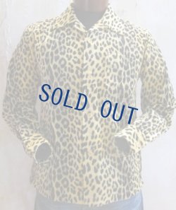 画像1: スタイルアイズ　綿ビロード　豹柄　オープンシャツ　