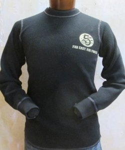 画像1: バズリクソンズ　 サーマルTシャツ　5af　ブラック
