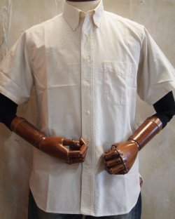 画像1: シュガーケーン　オックスフォード　ボタンダウンシャツ　オフホワイト