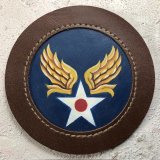 AAF・USAF　ペイントパッチ　馬革トリミング付き