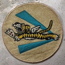画像1: スコードロンパッチ　レーヨン刺繍　CBI　AVG　フライングタイガース（エイジング仕上げ）