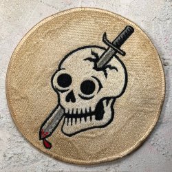 画像1: スコードロンパッチ　レーヨン刺繍　363FS（エイジング仕上げ）