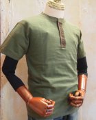 他の写真1: バズリクソンズ　ヘンリーネック Tシャツ　ビンテージスラブ　オリーブ