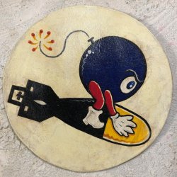 画像1: スコードロンパッチ　ハンドペイント　VT2 USN（エイジング仕上げ）