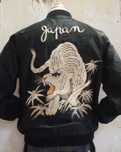 画像1: テーラー東洋　スカジャン　サテン×サテン　
