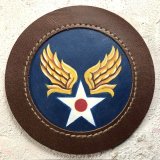 AAF・USAF　ペイントパッチ　馬革トリミング付き