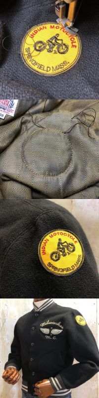 パッチ縫い付け／ウールジャケット