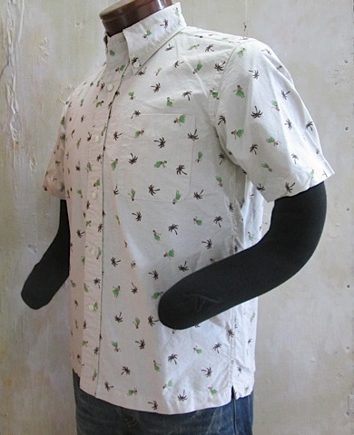 サンサーフ フラガール オックスフォードボタンダウンシャツ ベージュ - JET RUG