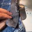 中表にしてテープを取り付け。