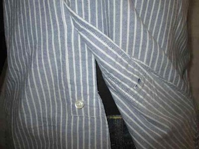 画像2: シュガーケーン　オックスフォードストライプ　ワークシャツ　