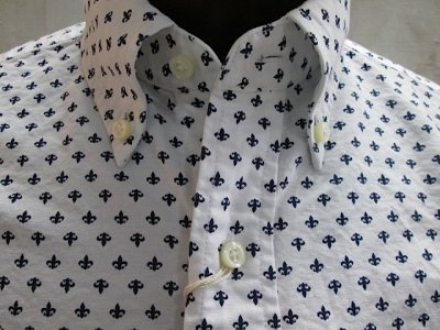 画像1: シュガーケーン　オックスフォード　クレストプリント　ボタンダウンシャツ