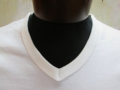 画像1: チェスウィック　Vネック　 1／2袖　Tシャツ　ホワイト