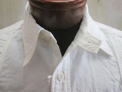 画像1: フェローズ　　シャンブレー　ワークシャツ　ホワイト