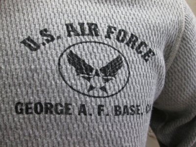 画像1: バズリクソンズ　 サーマルTシャツ　USAF　グレー