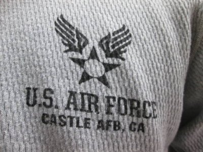 画像1: バズリクソンズ　 サーマルTシャツ　USAF　グレー