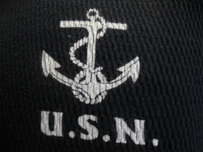 画像1: バズリクソンズ　 サーマルTシャツ　USN　ブラック