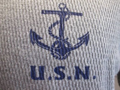 画像1: バズリクソンズ　 サーマルTシャツ　USN　グレー