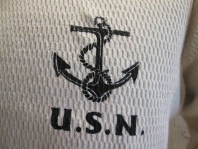 画像1: バズリクソンズ　 サーマルTシャツ　USN　ナチュラル