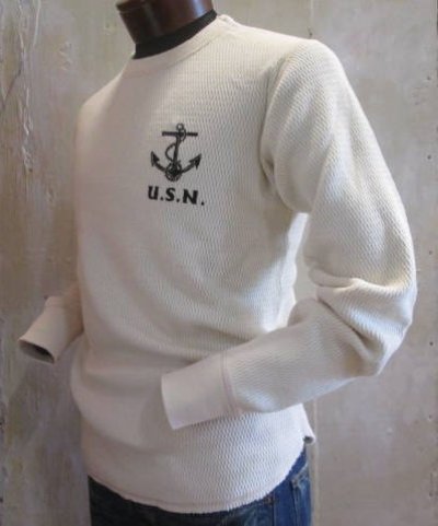 画像2: バズリクソンズ　 サーマルTシャツ　USN　ナチュラル