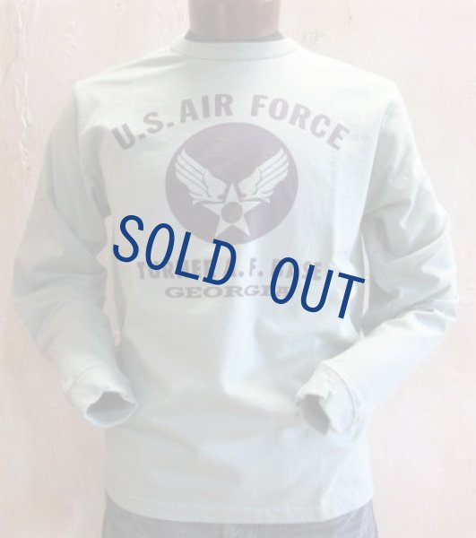 画像1: バズリクソンズ　 長袖Tシャツ　USAF　セージ (1)