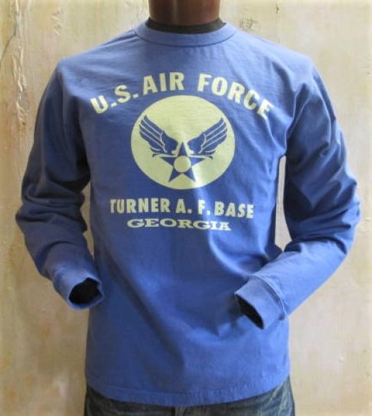 画像1: バズリクソンズ　 長袖Tシャツ　USAF　ブルー (1)