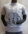 画像1: ダブルワークス　Tシャツ　DANCING SKELETONS　グレー (1)