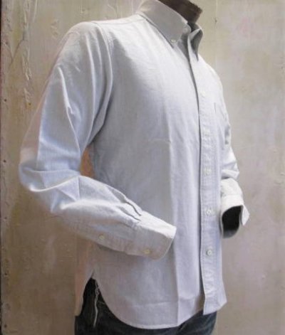 画像1: シュガーケーン　オックスフォード　ボタンダウンシャツ　グレー