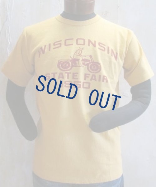 画像1: ダブルワークス　ヘビーウエイトTシャツ　WISCONSIN　オーカー (1)