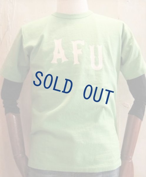 画像1: ダブルワークス　ヘビーウエイトTシャツ　AFU　グリーン (1)