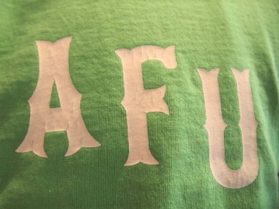 画像1: ダブルワークス　ヘビーウエイトTシャツ　AFU　グリーン