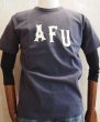 画像1: ダブルワークス　ヘビーウエイトTシャツ　AFU　ネイビー (1)