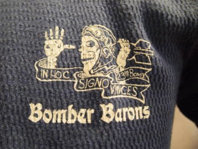 画像1: バズリクソンズ　 サーマルTシャツ　bomber　ネイビー