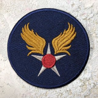 AAF・USAF 刺繍パッチ レーヨン刺繍 牛革トリミング付き - JET RUG