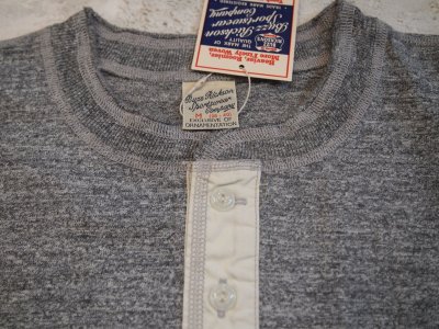 画像3: バズリクソンズ　ヘンリーネック Tシャツ　ビンテージスラブ　杢グレー