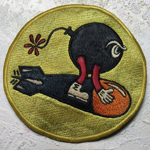 画像1: スコードロンパッチ　レーヨン刺繍　VF3（エイジング仕上げ） (1)