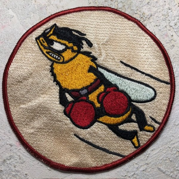 画像1: スコードロンパッチ　レーヨン刺繍　22ND FTR（エイジング仕上げ） (1)