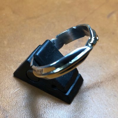 画像1: ジョー・メイス　フェザーオーバーレイ　シルバー＋12Kリング