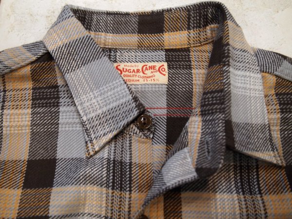 画像2: シュガーケーン　フランネル　チェックシャツ (2)
